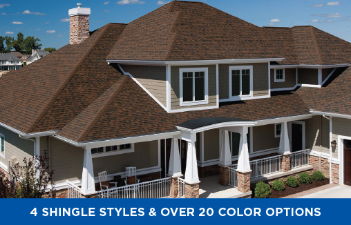 Shingle styles and color options